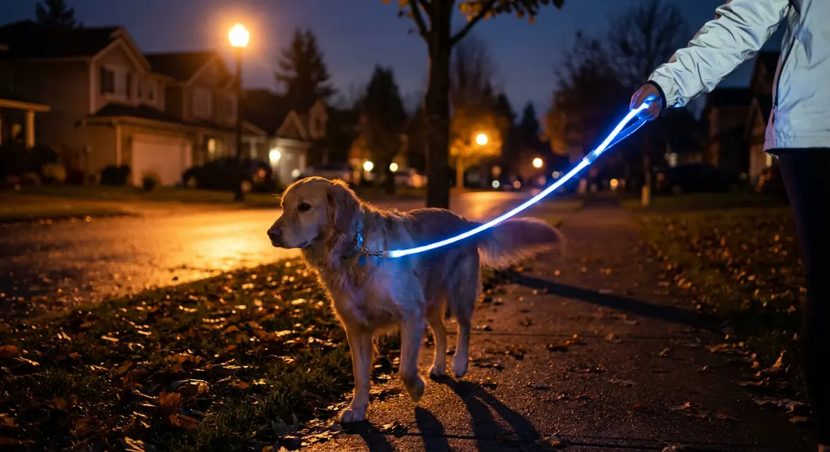 Light up leash for dogs walmart comparison for night walking safety